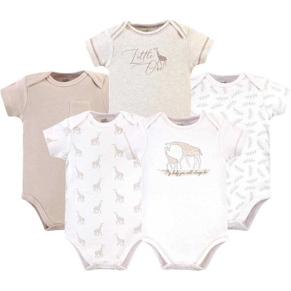 imageTouched by Nature babygirls Organic Cotton BodysuitsLittle Giraffe