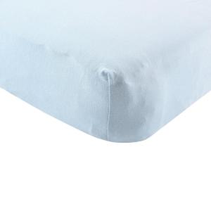 imageTouched by Nature Unisex Baby and Toddler Organic Cotton Crib Sheet Light Blue One Size