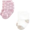 imageTouched by Nature Unisex Baby Organic Cotton SocksSoft Pink Dot Stripe