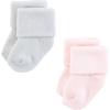 imageTouched by Nature Unisex Baby Organic Cotton SocksSoft Pink Dot Stripe