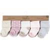 imageTouched by Nature Unisex Baby Organic Cotton SocksSoft Pink Dot Stripe