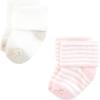imageTouched by Nature Unisex Baby Organic Cotton SocksSoft Pink Dot Stripe