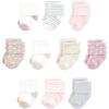 imageTouched by Nature Unisex Baby Organic Cotton SocksSoft Pink Dot Stripe