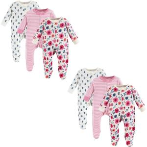 imageTouched by Nature Baby Organic Cotton Sleep and Play MultipackGarden Floral 6piece