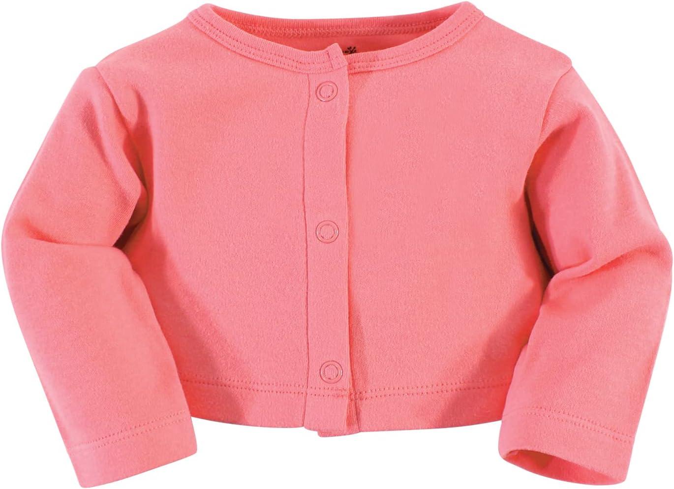 imageTouched by Nature Infant Toddler Girls Organic Cotton Dress and Cardigan Rainbows SunshineCoral Reef