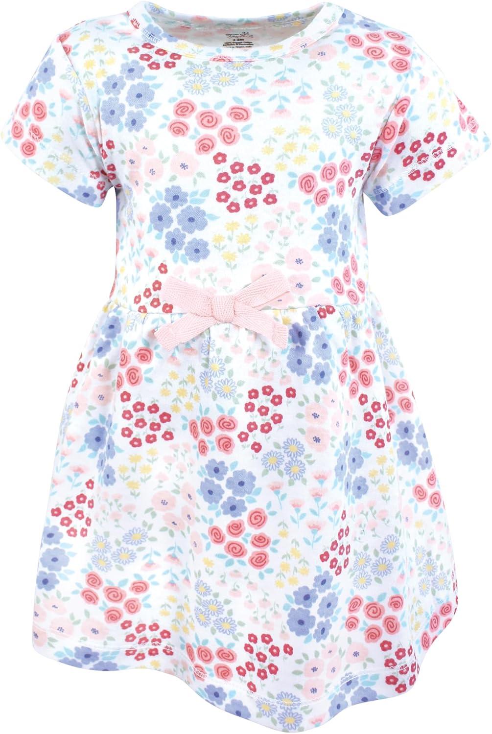 imageTouched by Nature Infant Toddler Girls Organic Cotton Dress and Cardigan Rainbows SunshineFlower Market