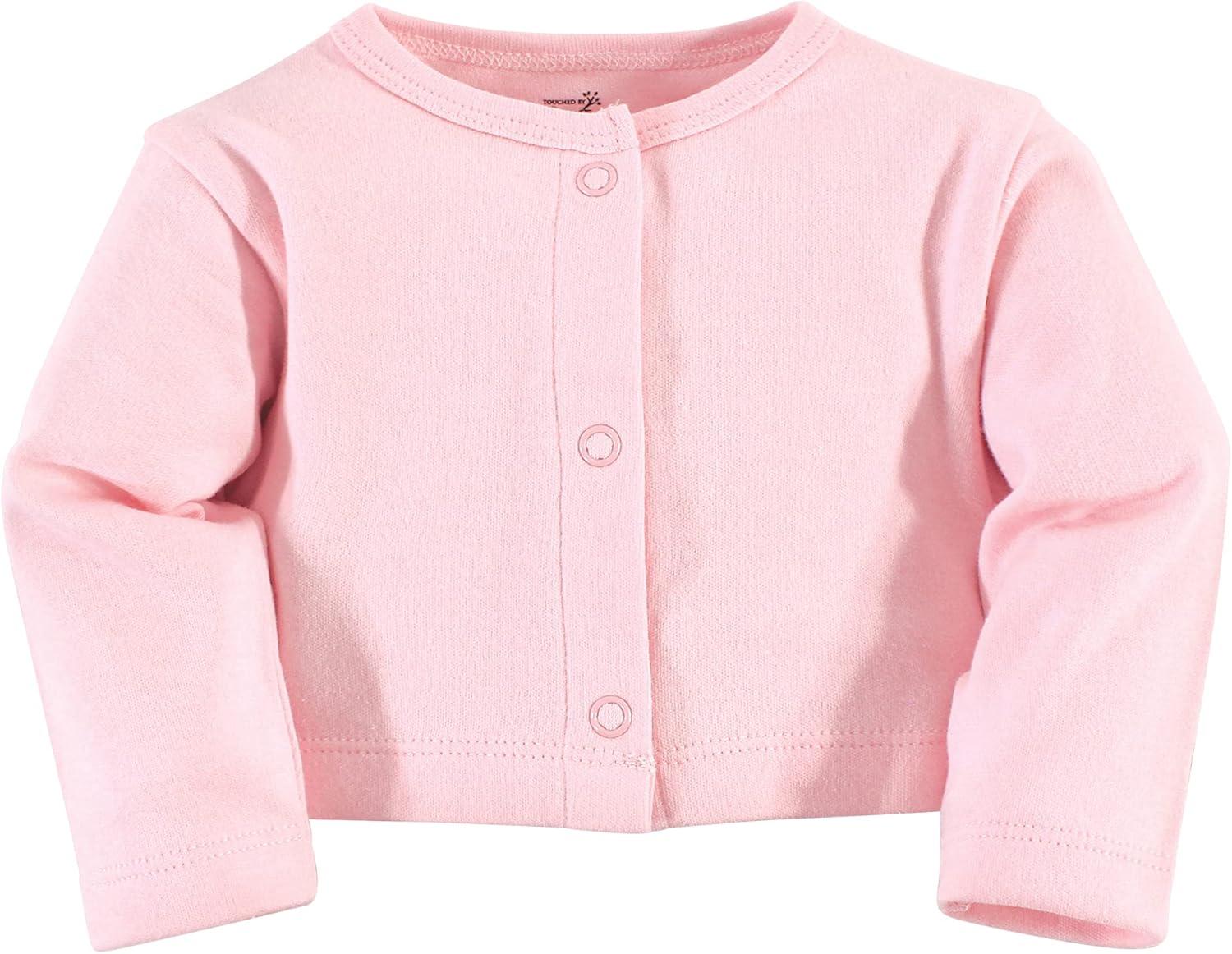 imageTouched by Nature Infant Toddler Girls Organic Cotton Dress and Cardigan Rainbows SunshinePopsicle