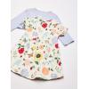 imageTouched by Nature Infant Toddler Girls Organic Cotton Dress and Cardigan Rainbows SunshineFlutter Garden