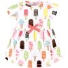 imageTouched by Nature Infant Toddler Girls Organic Cotton Dress and Cardigan Rainbows SunshinePopsicle