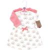 imageTouched by Nature Infant Toddler Girls Organic Cotton Dress and Cardigan Rainbows SunshineRainbows and Sunshine