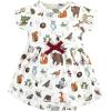 imageTouched by Nature Infant Toddler Girls Organic Cotton Dress and Cardigan Rainbows SunshineWoodland Alphabet