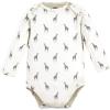 imageTouched by Nature Unisex Baby Organic Cotton LongSleeve BodysuitsBoy Safari