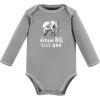 imageTouched by Nature Unisex Baby Organic Cotton LongSleeve BodysuitsNeutral Safari