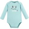 imageTouched by Nature Unisex Baby Organic Cotton LongSleeve BodysuitsNeutral Safari