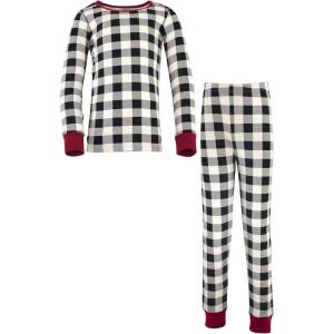 imageTouched by Nature Matching Holiday Family PajamasBlack Plaid