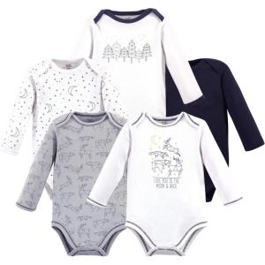 imageTouched by Nature Unisex Baby Organic Cotton LongSleeve BodysuitsConstellation