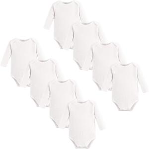 imageTouched by Nature Unisex Baby Organic Cotton LongSleeve BodysuitsWhite