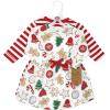 imageTouched by Nature Baby Girls Organic Cotton Short LongSleeve DressesChristmas Cookies