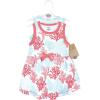 imageTouched by Nature Baby Girls Organic Cotton Short LongSleeve DressesCoral Reef