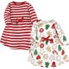 imageTouched by Nature Baby Girls Organic Cotton Short LongSleeve DressesChristmas Cookies