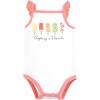 imageTouched by Nature Infant Girl Organic Cotton Bodysuits Popsicle 1218 Months