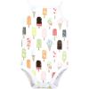 imageTouched by Nature Infant Girl Organic Cotton Bodysuits Popsicle 912 Months