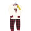 imageTouched by Nature Unisex Holiday Pajamas Merry And Bright Kids 12 YearsMoose