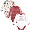imageTouched by Nature Unisex Baby Organic Cotton LongSleeve BodysuitsChristmas Cookies