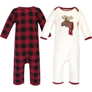 imageTouched by Nature Unisex Holiday Pajamas Merry And Bright Kids 12 YearsMoose