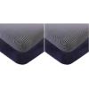 imageTouched by Nature Unisex Baby and Toddler Organic Cotton Crib Sheet Navy Heather Gray One Size Pack of 2One Size Pack of 2