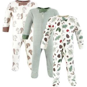 imageTouched by Nature Unisex Baby Organic Cotton Sleep and PlayForest Explorer