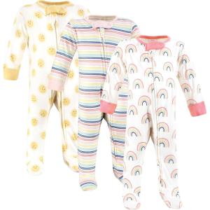 imageTouched by Nature Unisex Baby Organic Cotton Sleep and PlayRainbows and Sunshine