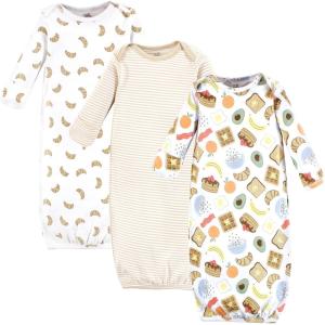 imageTouched by Nature Unisex Baby Organic Cotton GownsBreakfast Croissant