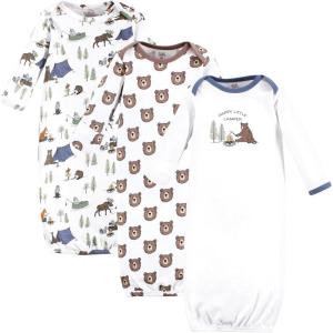imageTouched by Nature Unisex Baby Organic Cotton GownsCamping Animals