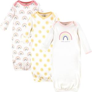 imageTouched by Nature Unisex Baby Organic Cotton GownsRainbows and Sunshine
