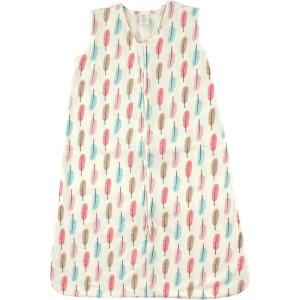 imageTouched by Nature Unisex Baby Organic Cotton Sleeveless Wearable Sleeping Bag Sack Blanket Bird 612 MonthsFeathers