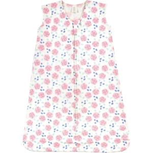 imageTouched by Nature Unisex Baby Organic Cotton Sleeveless Wearable Sleeping Bag Sack Blanket Bird 612 MonthsPink Rose