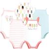 image:imageTouched by Nature Infant Girl Organic Cotton Bodysuits Popsicle 03 Months