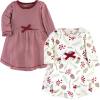 image:imageTouched by Nature BabyGirls Organic Cotton ShortSleeve and LongSleeve DressesYouth Holly Berry Long Sleeve