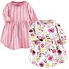 image:imageTouched by Nature BabyGirls Organic Cotton ShortSleeve and LongSleeve DressesBaby Toddler Botanical Long Sleeve