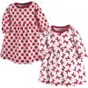 image:imageTouched by Nature BabyGirls Organic Cotton ShortSleeve and LongSleeve DressesBaby Toddler Bows Long Sleeve