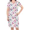 Women Bright Butterflies Short Sleeve