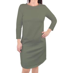 image:imageTouched by Nature BabyGirls Organic Cotton ShortSleeve and LongSleeve DressesWomen Olive Green Long Sleeve
