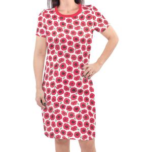 image:imageTouched by Nature BabyGirls Organic Cotton ShortSleeve and LongSleeve DressesWomen Poppy Short Sleeve