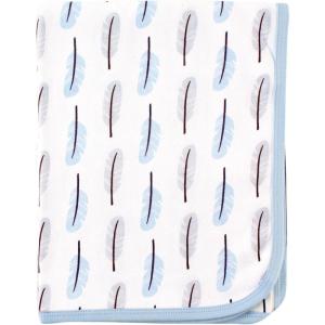 image:imageTouched by Nature Unisex Baby Organic Cotton Swaddle Receiving and Multipurpose Blanket Feather One SizeFeather