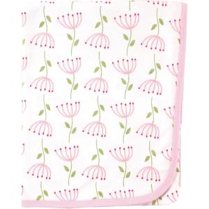 image:imageTouched by Nature Unisex Baby Organic Cotton Swaddle Receiving and Multipurpose Blanket Feather One SizeFlower