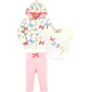 image:imageTouched by Nature Baby Organic Cotton Hoodie Bodysuit Or Tee Top and PantButterflies Toddler