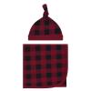 image:imageTouched by Nature Unisex Baby Organic Cotton Swaddle Blanket and Headband or Cap Cherry Blossom One SizeBuffalo Plaid