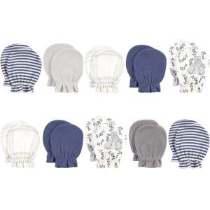 image:imageTouched by Nature Baby Organic Cotton Scratch Mitten 10pkBlue Elephant