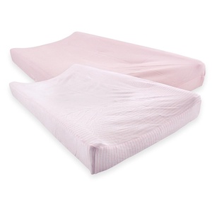 image:imageTouched by Nature Unisex Baby Organic Cotton Changing Pad Cover Birch Trees One SizeBarely Pink